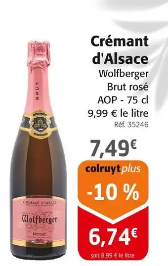 Colruyt Wolfberger Crémant d'Alsace offre