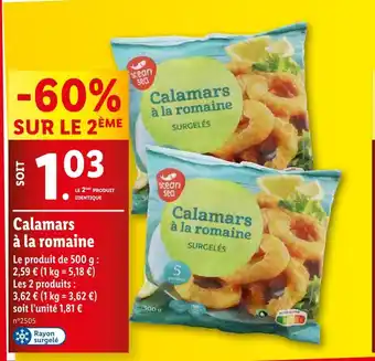 Lidl Ocean Sea Calamars à la romaine offre