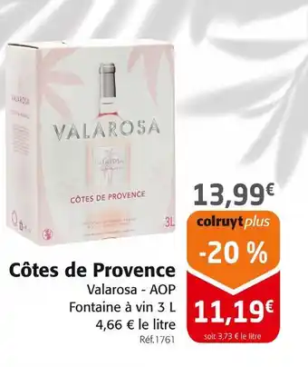 Colruyt Valarosa Côtes de Provence offre