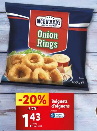 Lidl MCENNEDY Beignets d’oignons offre