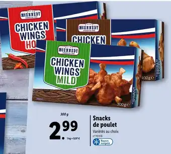 Lidl MCENNEDY Snacks de poulet offre