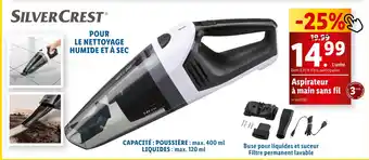 Lidl SILVERCREST Aspirateur à main sans fil offre