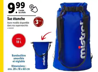 Lidl mistral Sac étanche offre