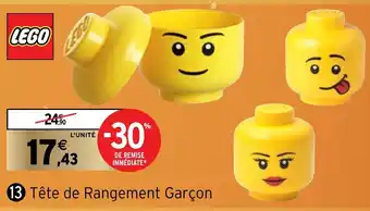 Tête de Rangement Garçon