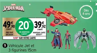 Intermarché Véhicule Jet Et 3 Figurines 15cm offre