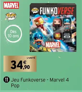 Intermarché Jeu Funkoverse-Marvel 4 Pop offre