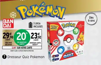 Intermarché Dresseur Quiz Pokemon offre