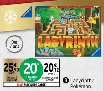 Intermarché Labyrinthe Pokémon offre