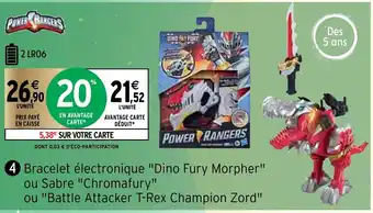 Intermarché Bracelet électronique Dino Fury Morpher offre