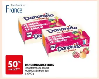 Auchan Supermarché DANONINO AUX FRUITS offre