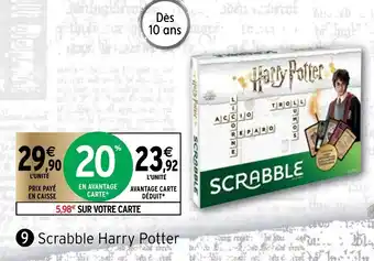Intermarché Scrabble Harry Potter offre