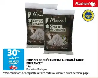 Auchan Supermarché GROS SEL DE GUÉRANDE IGP AUCHAN À TABLE EN FRANCE(¹) offre