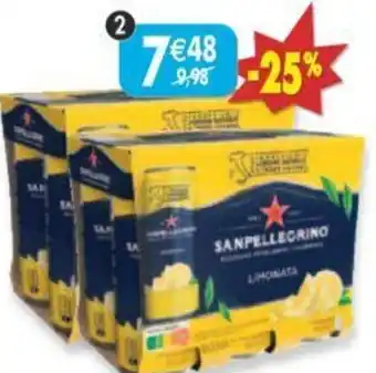 Maximo Lot de 2 packs de 6 boîtes de San Pellegrino au jus de citron offre