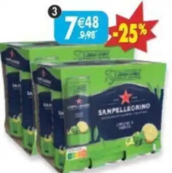 Maximo Lot de 2 packs de 6 boîtesde San Pellegrino au jus de citron et menthe offre