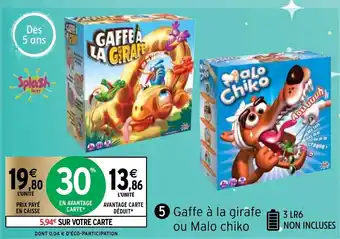 Gaffe à La Girafe Ou Malo Chiko