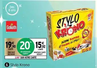 Intermarché Stylo Krono offre