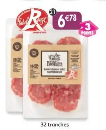 Maximo Lot de 2 barquettes. de saucisson sec supérieur haché fin offre