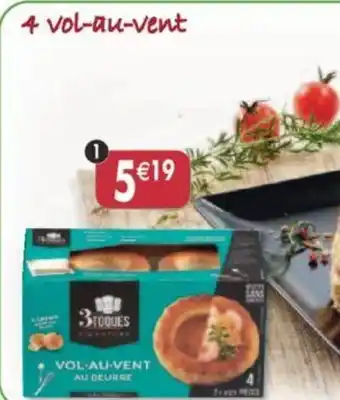 Maximo 4 vol-au-vent offre