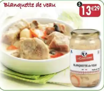 Maximo Blanquette de veau offre