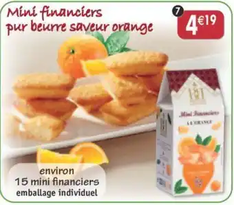 Maximo Mini financiers pur beurre saveur orange offre