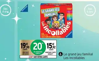 Intermarché Le Grand Jeu Familial Les Incollables offre