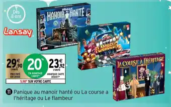 Panique Au Manoir Hantè Ou La Course a L'Hèritage Ou Le Flambeur