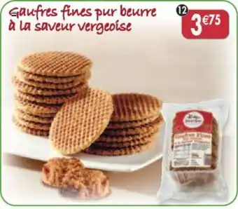 Maximo Gaufres fines pur beurre à la saveur vergeoise offre