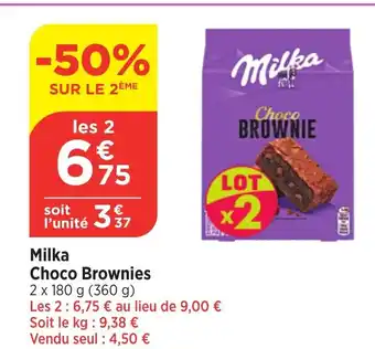 Bi1 Milka Choco Brownies offre