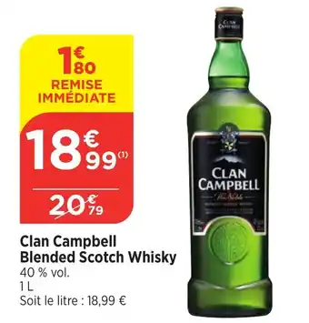 Bi1 Clan Campbell Blended Scotch Whisky offre