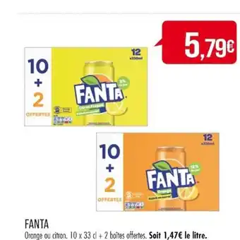 Match FANTA Orange ou citron. offre