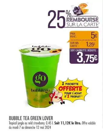 Match BUBBLE TEA GREEN LOVER offre