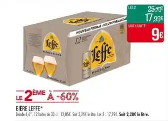 Match BIÈRE LEFFE offre