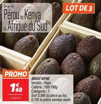 Netto AVOCAT AFFINÉ offre