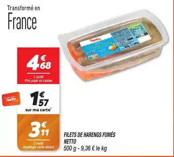 Netto FILETS DE HARENGS FUMÉS NETTO offre