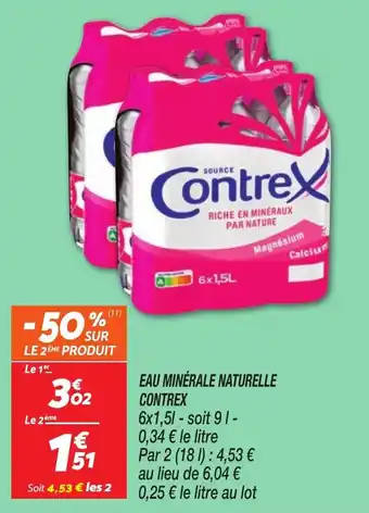 Netto EAU MINÉRALE NATURELLE CONTREX offre