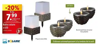 Lidl Balise solaire a led offre