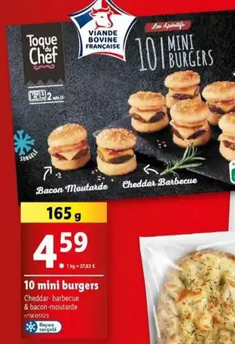 Lidl 10 mini burgers offre