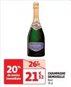 Auchan Supermarché Demoiselle - champagne offre