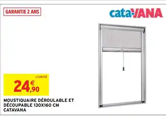 Intermarché Hyper MOUSTIQUAIRE DÉROULABLE ET DÉCOUPABLE 130X160 CM CATAVANA offre