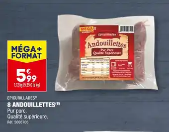 ALDI EPICURILLADES 8 ANDOUILLETTES offre
