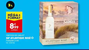 ALDI COMTESSE DES SABLES IGP ATLANTIQUE ROSÉ offre