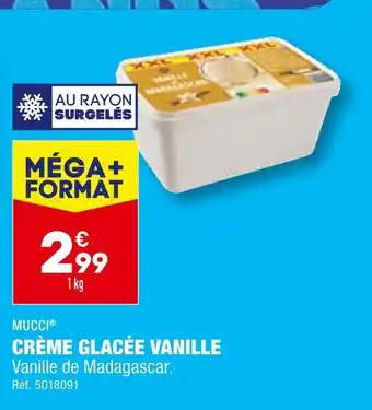 ALDI MUCCI CRÈME GLACÉE VANILLE offre