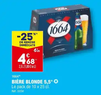 ALDI 1664 BIÈRE BLONDE offre