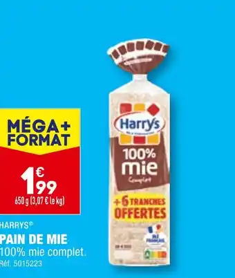 ALDI HARRYS PAIN DE MIE offre