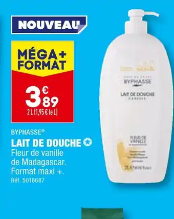 ALDI BYPHASSE LAIT DE DOUCHE offre