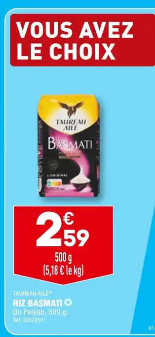 ALDI TAUREAU AILÉ RIZ BASMATI offre