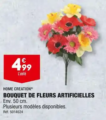 ALDI HOME CREATION BOUQUET DE FLEURS ARTIFICIELLES offre