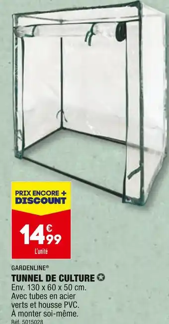 ALDI GARDENLINE TUNNEL DE CULTURE offre