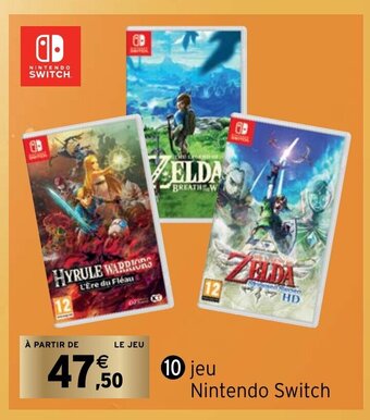Intermarché Jeu Nintendo Switch offre