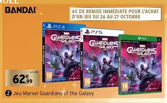 Intermarché Jeu Marvel Guardians Of The Galaxy offre